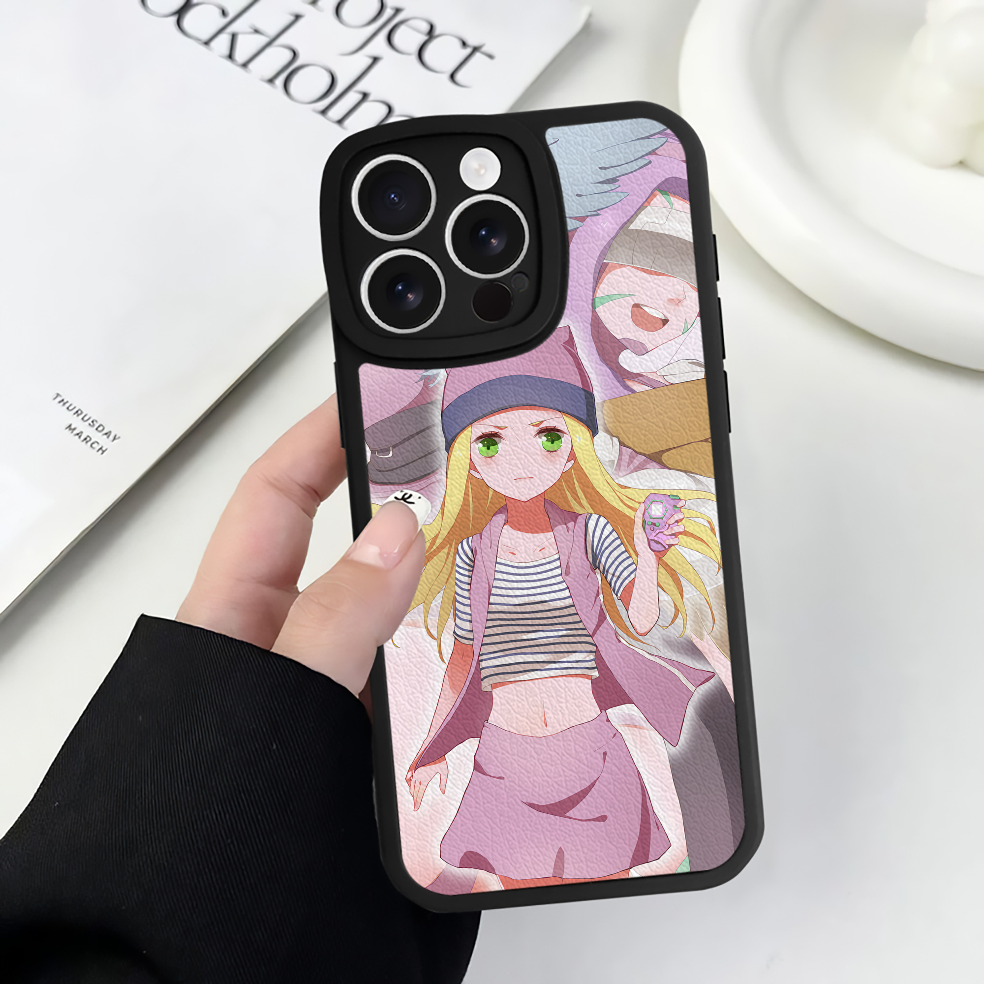 （画像用） Digimon デジタルモンスター/デジモン 【iPhone 16シリーズ対応】シリコンスマホケース（レザー調） 材質：シリコン